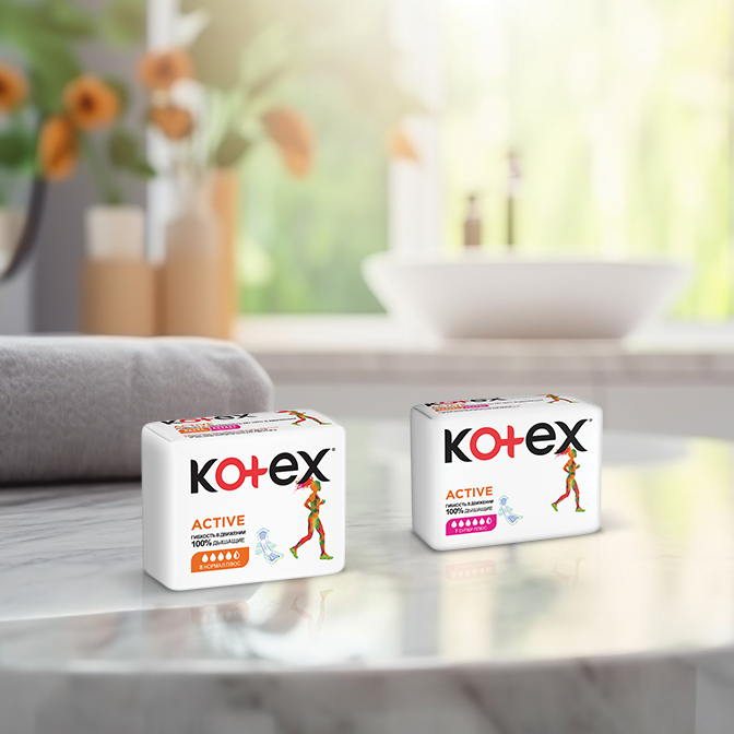 Прокладки Kotex® Active