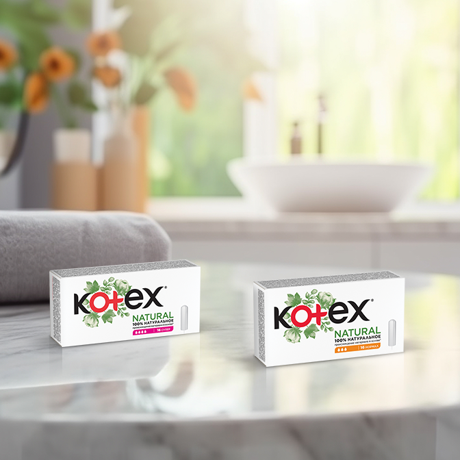 Kotex® Natural тампондор