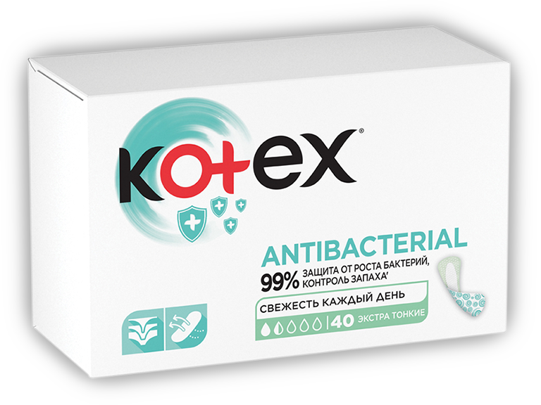 Kotex Антибактериалдык